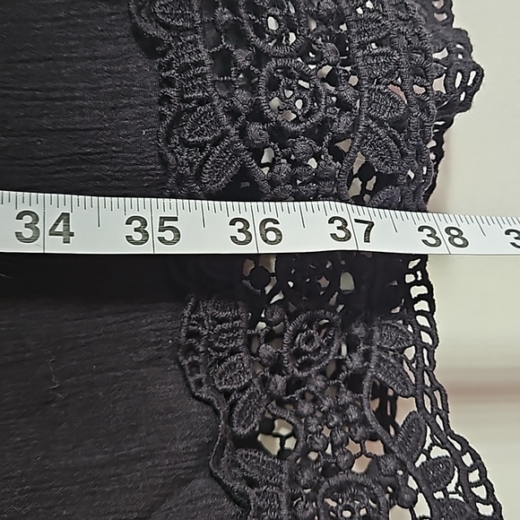 LaBlanca 2x black swim cover-up. EUC. Subtle with  sexy lace trim detail. - Picture 8 of 11